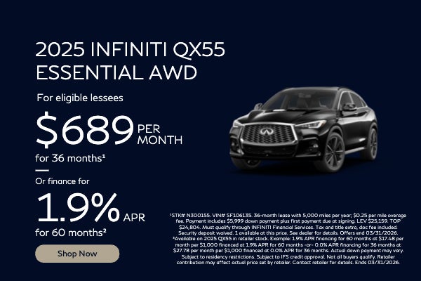 2025 INFINITI QX55 Essential AWD Offer