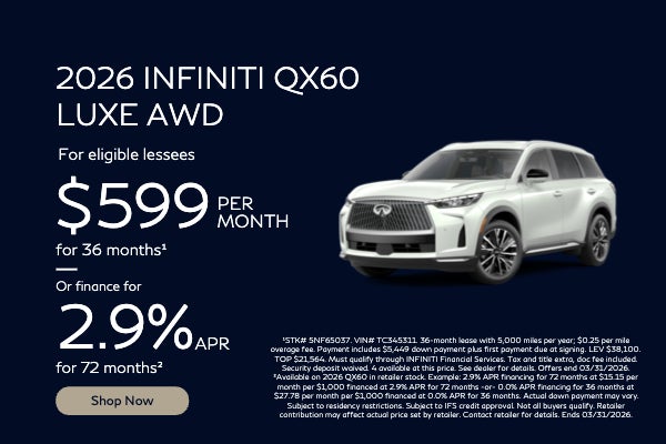 2026 INFINITI QX60 Luxe AWD Offer