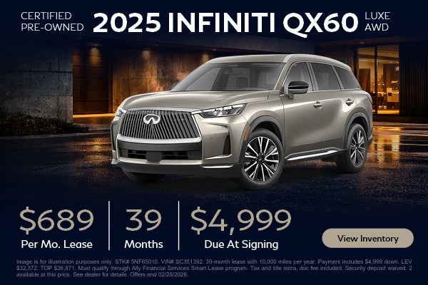 CPO 2025 INFINITI QX60 Lease Offer