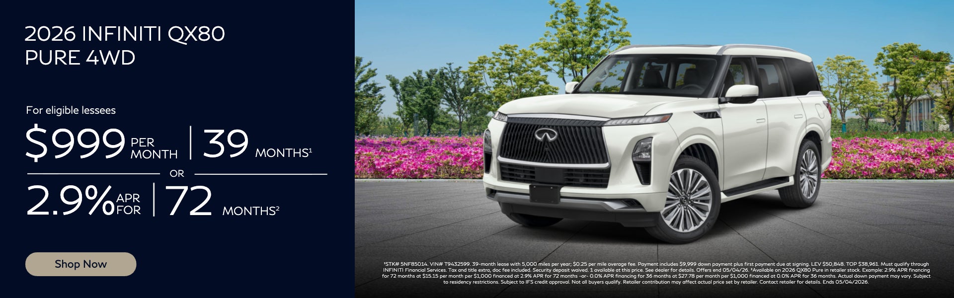2026 INFINITI QX80 Pure 4WD
