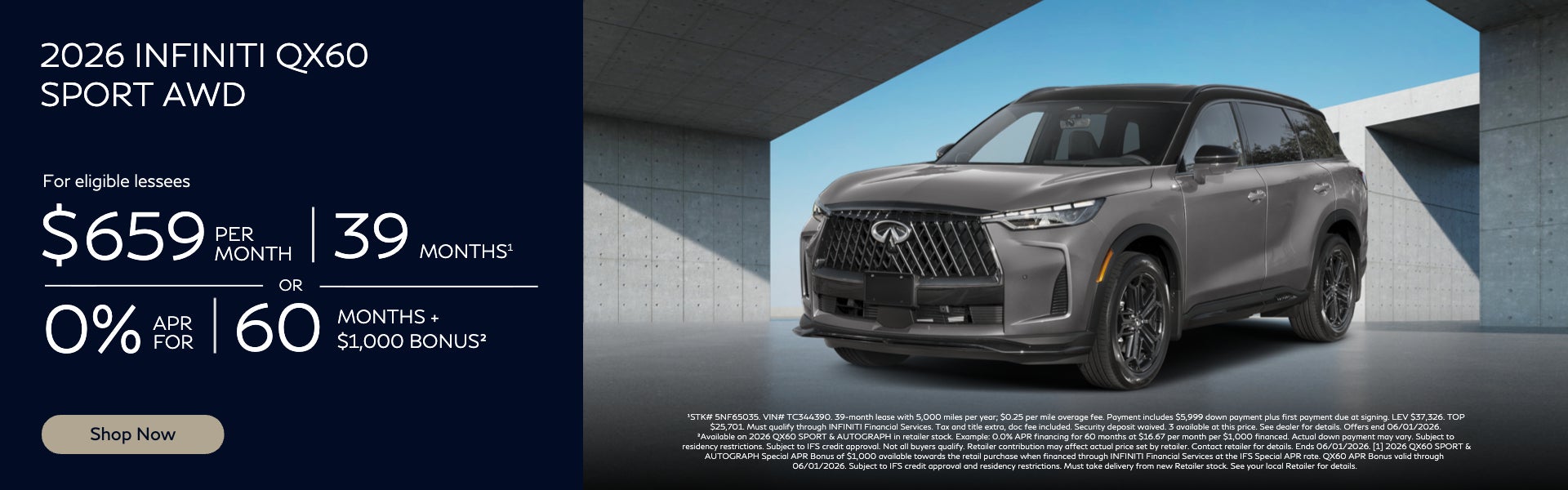 2026 INFINITI QX60 Sport AWD