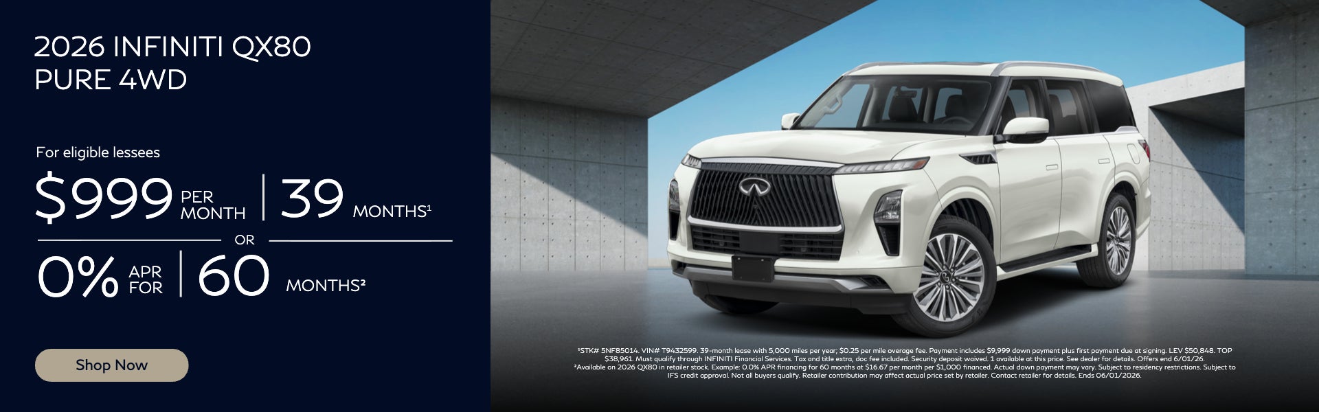 2026 INFINITI QX80 Pure 4WD
