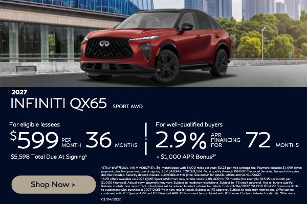 2027 INFINITI QX65 Sport AWD offer - Bill Dodge INFINITI