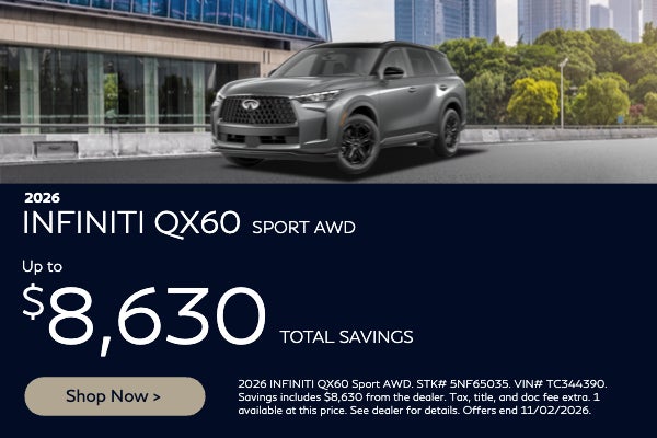 2026 INFINITI QX60 offer - Bill Dodge INFINITI