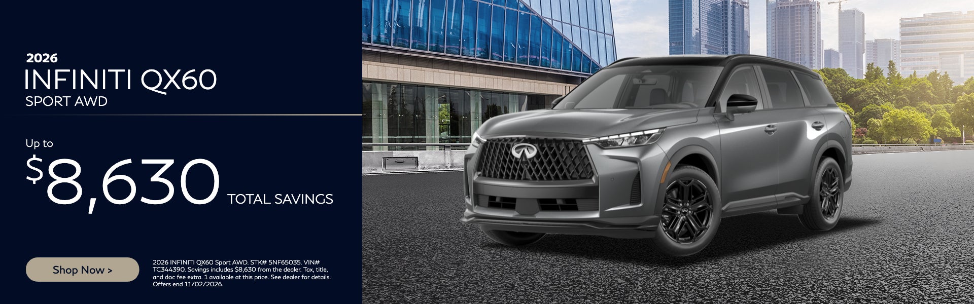 2026 INFINITI QX60 offer - Bill Dodge INFINITI