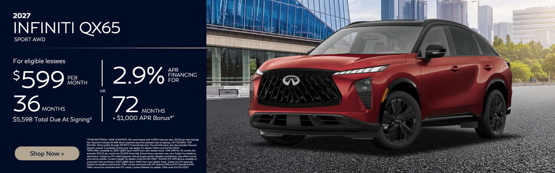 2027 INFINITI QX65 Sport AWD offer - Bill Dodge INFINITI