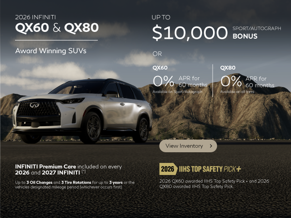 2026 INFINITI QX60 & QX80